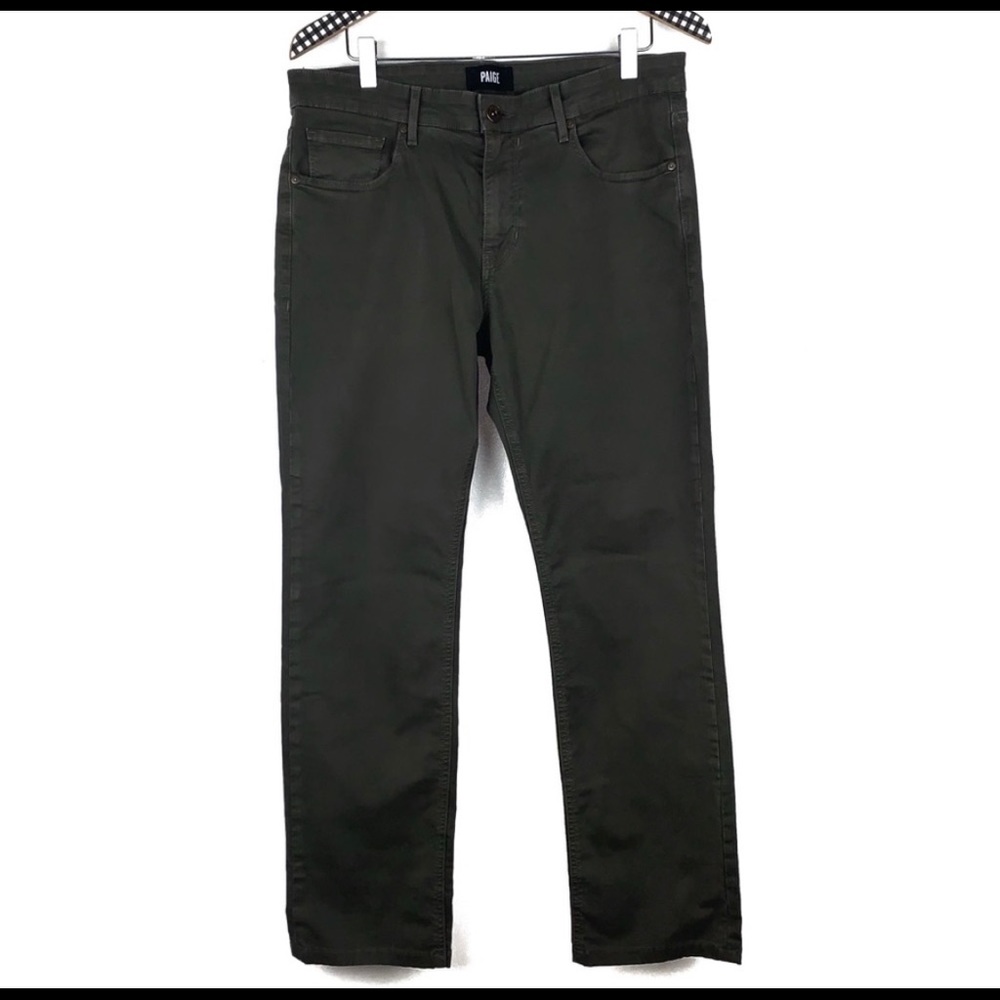 PAIGE Normandie Slim Straight Twill Pants 32 L3397